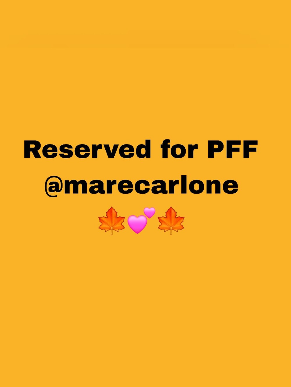 A Special Listing For PFF